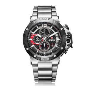 Expedition 6751 Silver Red Steel MCBTBBARE Expedition 6751 Silver Red Steel MCBTBBARE